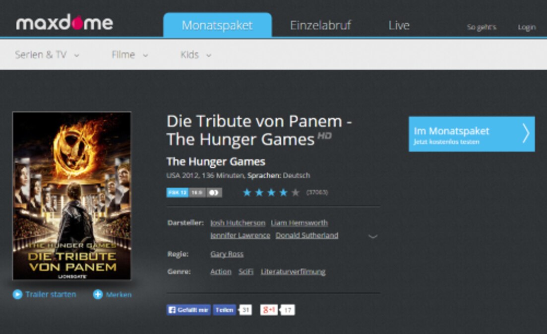 Tribute von panem catching fire online stream - Die TOP Favoriten unter der Menge an verglichenenTribute von panem catching fire online stream