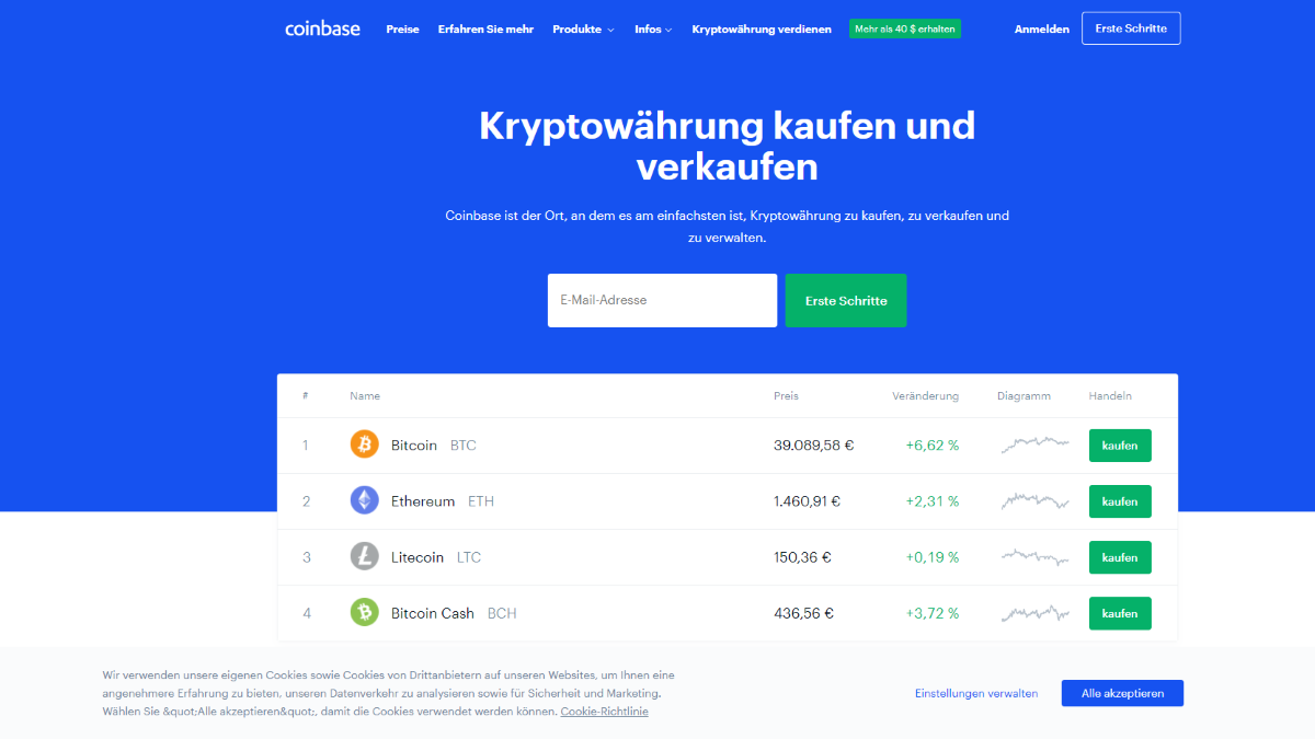 Wann wird Coinbase DoDecoin nehmen?