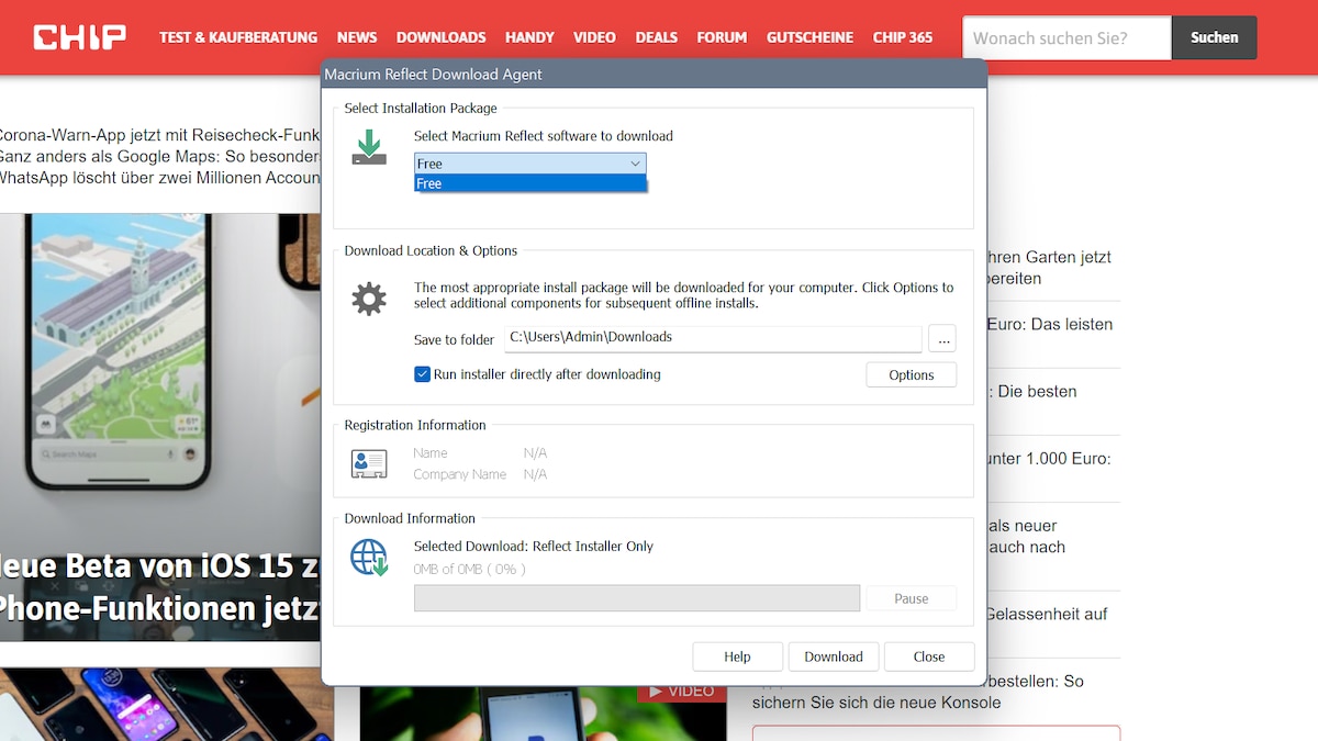 Mit Macrium Reflect können Sie kostenlos eine HDD auf eine SSD klonen. Achten Sie darauf, bei der Installation