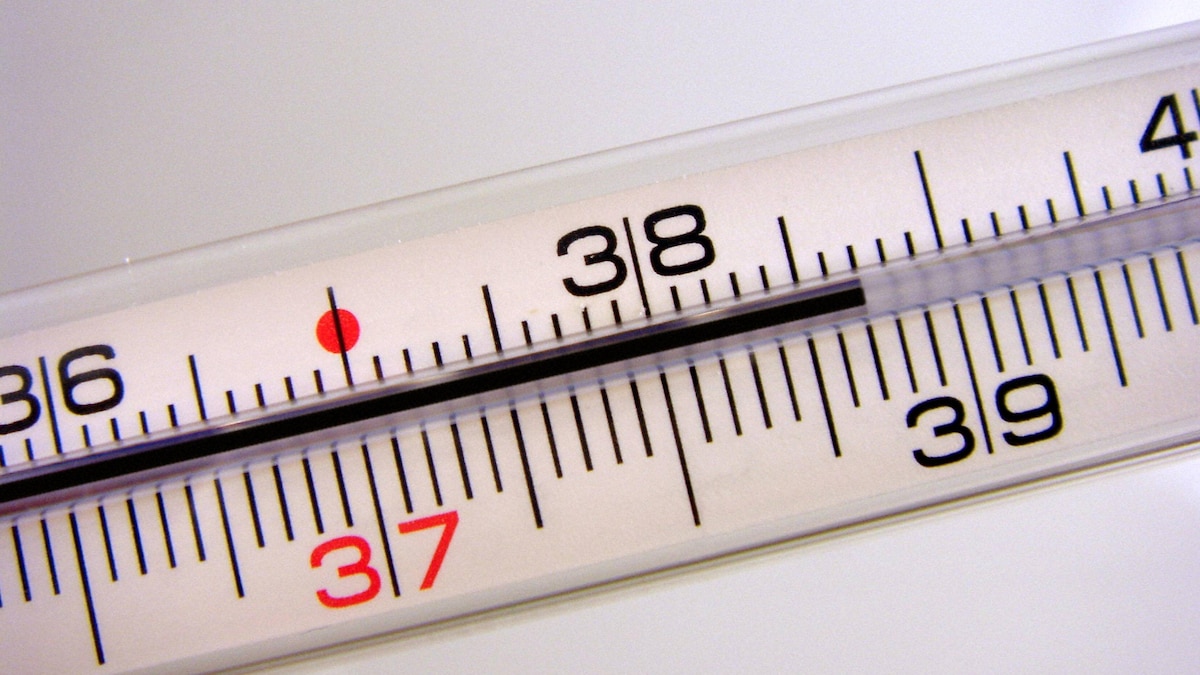 Kontrollieren Sie die Körpertemperatur, um eine mögliche Infektion zu erkennen.