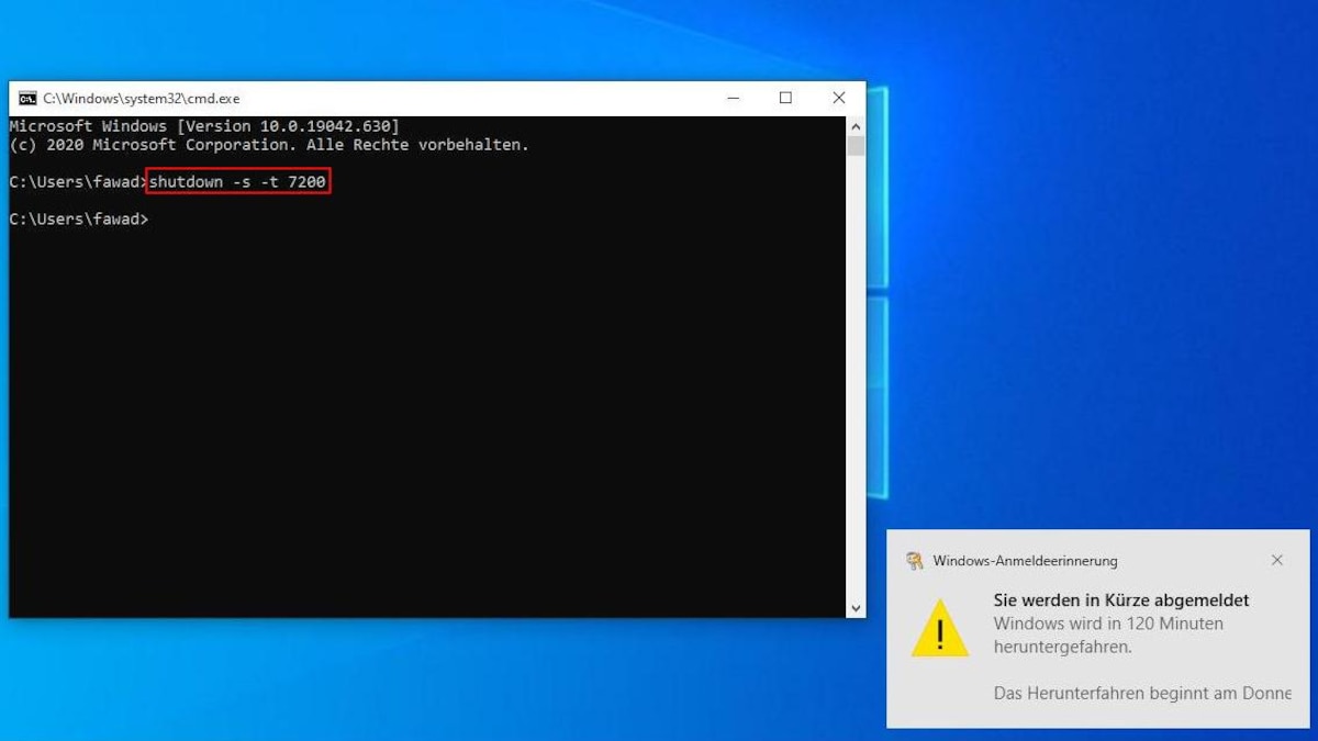 cmd Herunterfahren