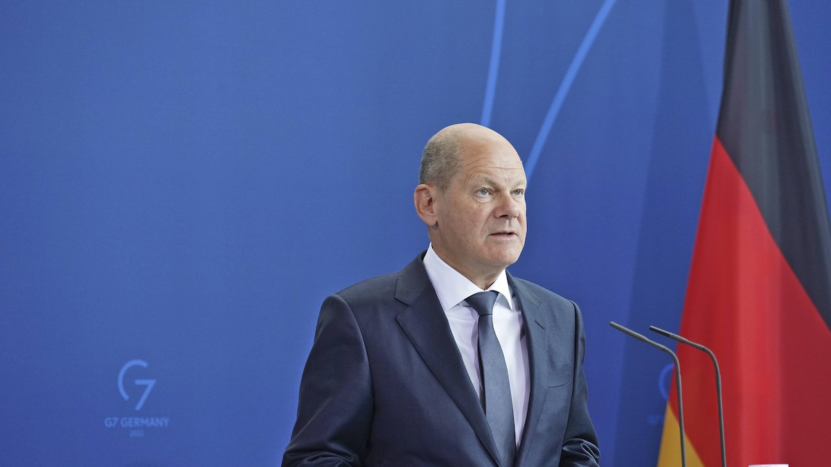 Bundeskanzler Olaf Scholz 17.5.2022 Bundeskanzler Olaf Scholz Berlin Bundeskanzleramt Berlin GER *** Federal Chancellor Olaf Scholz 17 5 2022 Federal Chancellor Olaf Scholz Berlin Federal Chancellery Berlin GER