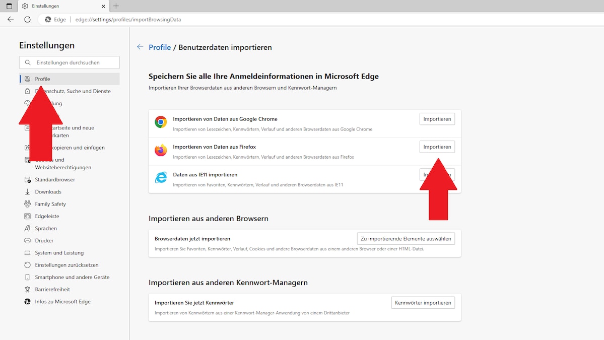 lesezeichen importieren safari Microsoft Edge: Lesezeichen aus anderen Browsern importieren