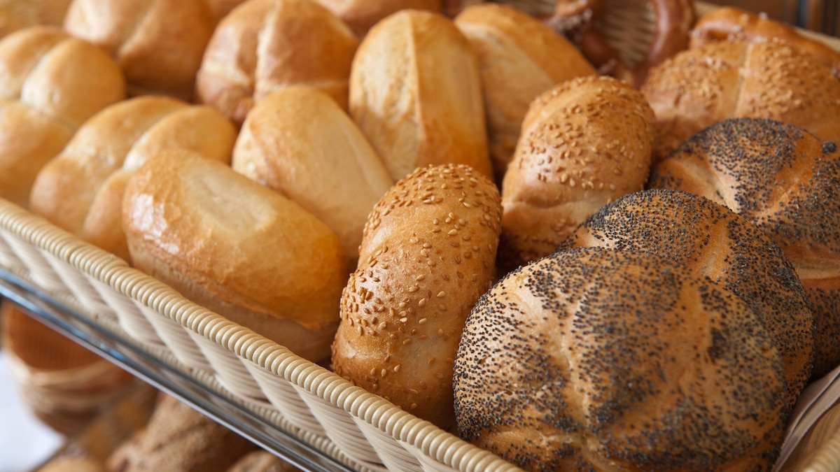 Semmeln, Brötchen, Schrippen, Wecken München Bayern Deutschland