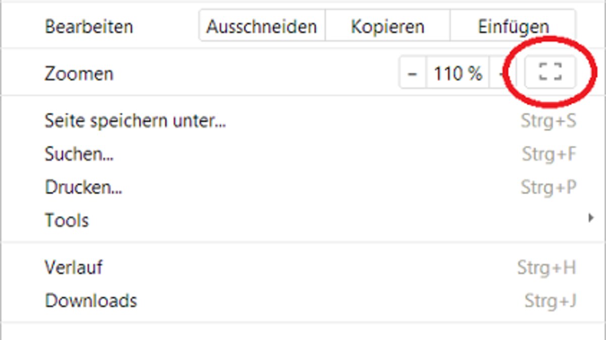 safari google bilder vollbild Einstellungen in Google Chrome
