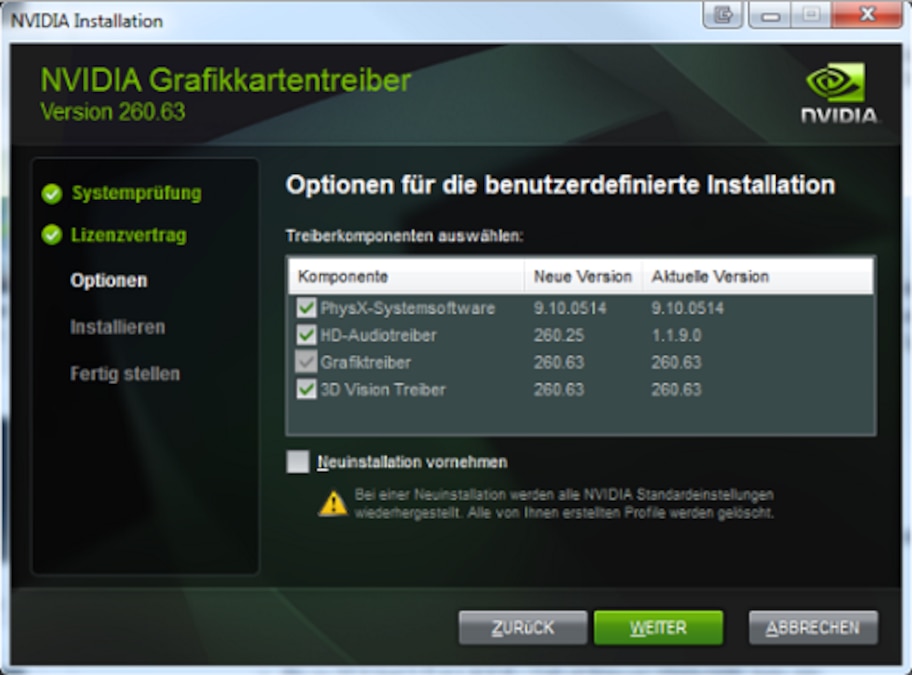 Alle Nvidia soundkarte aufgelistet