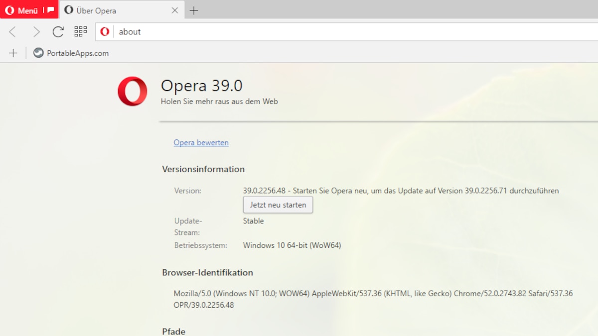 browser safari aktualisieren Opera updaten