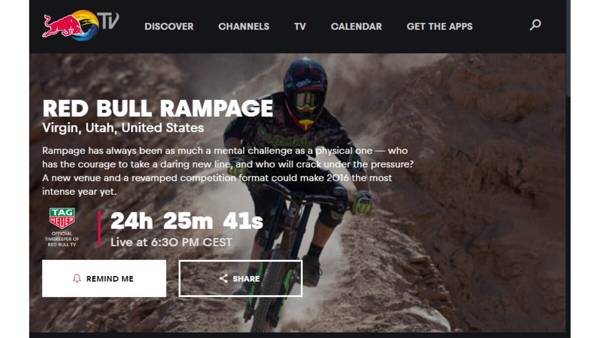 Red bull rampage 2020 live