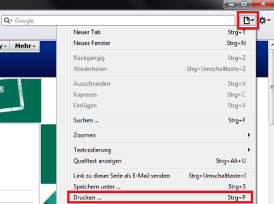 webseite drucken safari Safari: Homepage ausdrucken